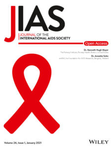 The cover page of the Journal of International AIDS Society.