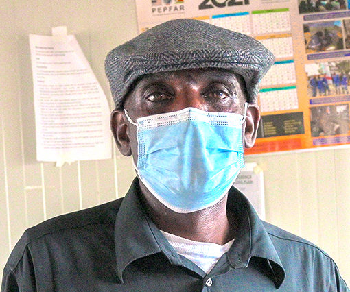 Patient volunteer Andrew Gwesele