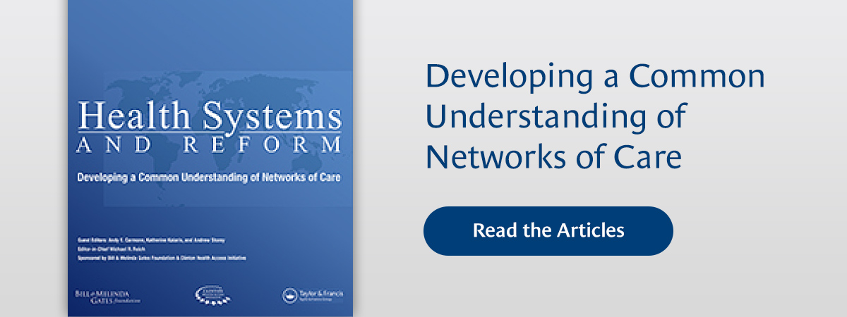 Special issue: Developing a Common Understanding of Networks of Care