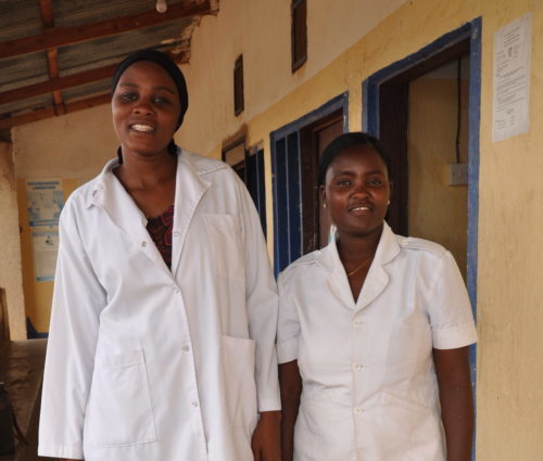 Health workers in Tanzania