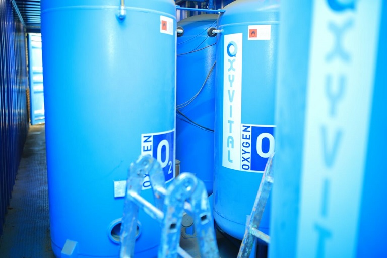 Picture of oxygen tanks